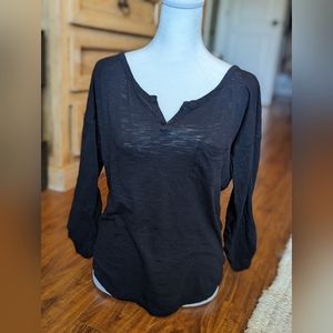 Express black 3/4 sleeve top